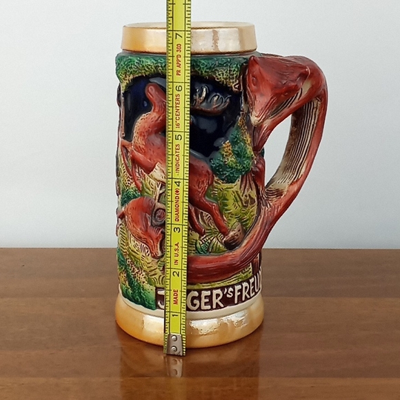 Vintage west german beer stein original king stoneware fox handle - Picture 5 of 6